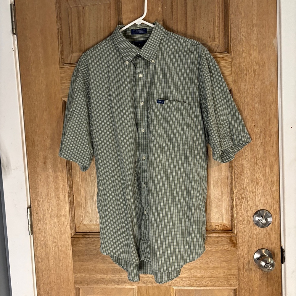 Hathaway Green Plaid Men's Shirt size XL‎